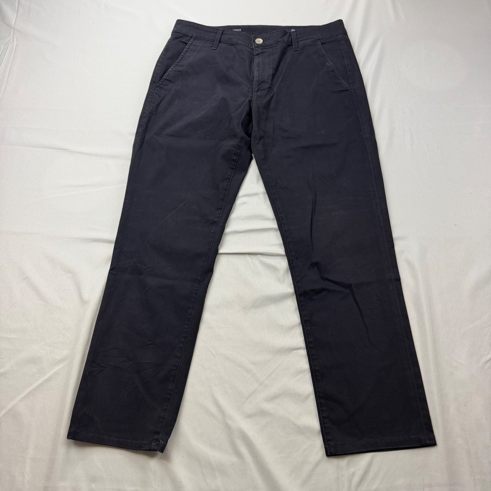 AG Adriano Goldschmied Jamison Chino Pants Mens 31R Navy Blue Skinny Stretch
